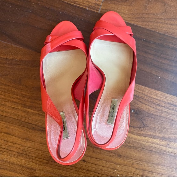 Miu Miu Coral Heel Sandals - Picture 4 of 9